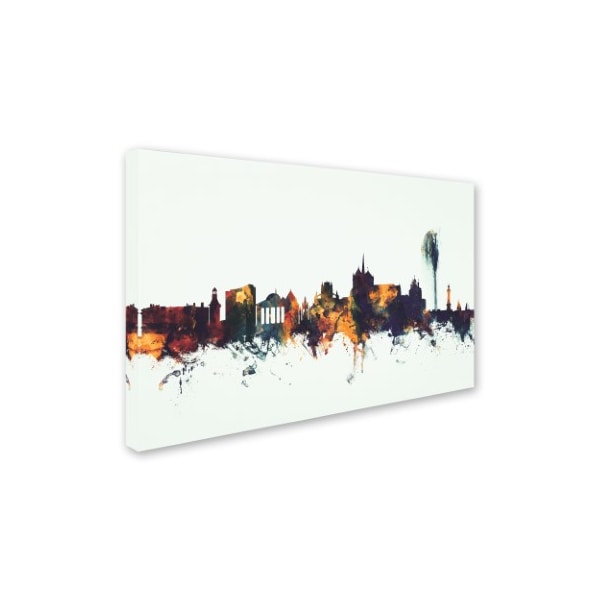 Michael Tompsett 'Geneva Switzerland Skyline V' Canvas Art,16x24